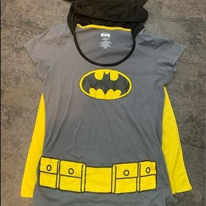 🖤Batman Hooded Tee With Cape💛 Juniors XXL